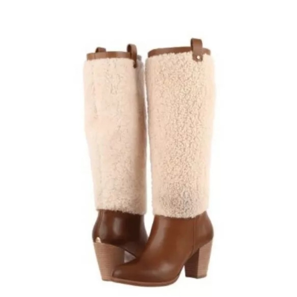 Ugg Ava exposed shearling Boots Leather Designer Sherpa